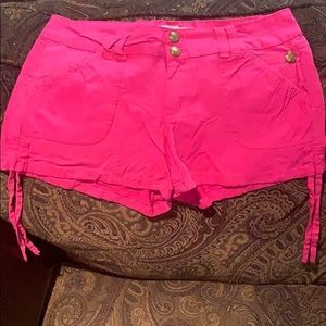 Summer Cargo Neon Pink Shorts